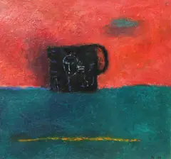 Pia Stern, Untitled (Cup), 1997, oil on paper
