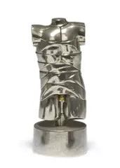 Mini David by Miguel Ortiz Berrocal, 1968, Nickel-plated metal multiple, sold Aug 2012