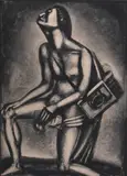 Georges Rouault, Sunt lacrymae rerum, from Miserere (C./R. 80), 1926, Etching with aquatint on Arches laid paper with the Vollard watermark, from the total edition of 450