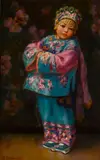 Esther Anna Hunt, Chinese girl, oil on canvas