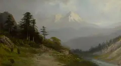 Frederick Ferdinand Schafer, Mt. Shasta, California, oil on canvas