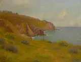 William Barr, Land's End, Golden Gate, oil on canvas