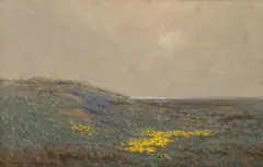 Granville Redmond, Coastal wildflowers, 1912, oil on canvas