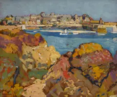 Land's end by Paul Dougherty, oil on panel, sold Aug 2012