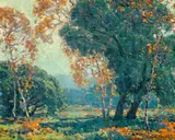Valley of San Juan by Edgar Alwin Payne, 1921, oil on canvas, sold Aug 2012