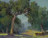 Fred Grayson Sayre, Cattle under the trees