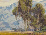Sam Hyde Harris, Eucalyptus grove with mountains beyond