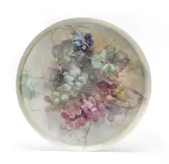 Grapes by Franz Bischoff, 1906, porcelain plate, offered Aug 2012