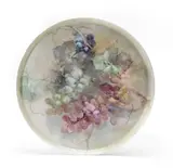 Franz Bischoff, Grapes, 1906, porcelain plate