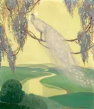 Jessie Arms Botke, Peacock on a branch