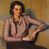 Richard Thompson Taggart, (Portrait of) Herma Reach, oil on canvas