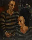 Arthur Durston, The prisoners, oil on canvas
