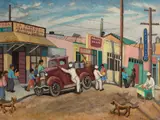 Helen Rousseau, Busy street in Mexico