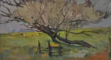 Si Chen Yuan, Cattle and trees in a green pasture