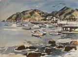 Milford Zornes, At Avalon