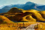 George Gibson, Emil's Valley (and Country Road), oil on canvas