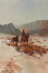 Carl Hantman, Homeward bound, acrylic on paperboard
