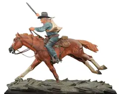 Harry Jackson, The Marshall, polychrome bronze