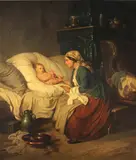 Dutch School, After baby's bath
