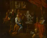 Gerard Thomas, In the sculptor's studio, oil on canvas