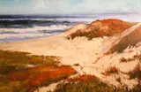 Asilomar State Beach, Carmel by American School, 1983, oil on canvas, sold Jul 2012
