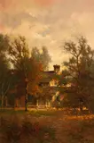 Edwin Deakin, Poe's cottage, Fordham, New York, 1900, oil on canvas