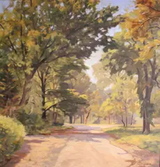 Carl Hoerman, A Saugatuck idyll, oil on canvas