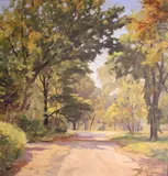 Carl Hoerman, A Saugatuck idyll, oil on canvas