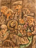 Poker players, Bonhams 2012