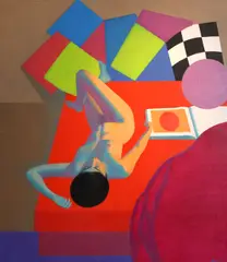 Erle Loran, Book of Tantra, 1967, acrylic on canvas