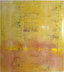 Dianne Neuman, Untitled (Pink and yellow), 2003, acrylic on canvas