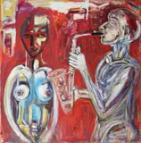 unknown Artist, Saxophone player and muse