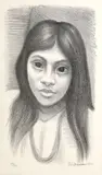 Raúl Anguiano, Portrait of a Young Girl