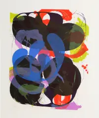 Charles A. Arnoldi, Venice #10, 1997, Color lithograph on Rives BFK paper