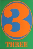 Robert Indiana, 3, from Numbers (S. 48), 1968, Color screenprint on Schoellers Parole paper