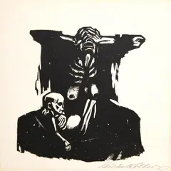 Käthe Kollwitz, Hunger (K. 169iv; Kn. 182vi), 1922, Woodcut on heavy handmade paper, Knesebeck's sixth (final) state