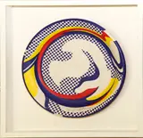 Roy Lichtenstein, Paper Plate (C. III.45), 1969, Color screenprint on white paper plate
