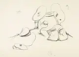 Claes Oldenburg, Soft Drum Set (G. 417; A./P. 97), 1972, Lithograph on Angoumois à la main pale yellow paper