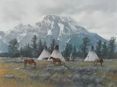Del Parson, Spring camp, 1981, acrylic on canvas