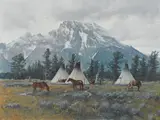 Del Parson, Spring camp, 1981, acrylic on canvas