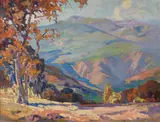 John Wesley Cotton, California Hillsides with Sycamore, oil on canvas