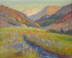 Frederick Carl Smith, Mountain Meadow / High Sierras, oil on canvas