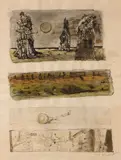Howard Warshaw, Studies of Landscapes, ink and watercolor on paper