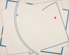 Untitled by William Conlon, 1974-1975, acrylic and pencil on canvas, offered Jul 2012