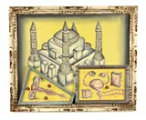Cisco Jiménez, Mesquita Ovulando, 1999, acrylic, bolts, screws and wood collage on panel