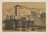 Charles Méryon, La Pompe Notre-Dame; La Petite Pompe (S. 26; 39), 1852; 1854