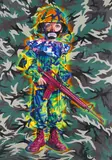 Ron English, Camo Tramp Boy, 2008, Screenprint in colors on wove paper