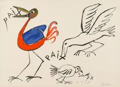 Alexander Milne Calder, Paix, 1972, Lithograph in colors on wove paper