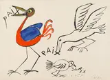 Alexander Milne Calder, Paix, 1972, Lithograph in colors on wove paper