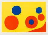 Untitled (Orange and Blue Spheres) by Alexander Calder, c. 1970, Lithograph in colors on wove paper, sold Jul 2012